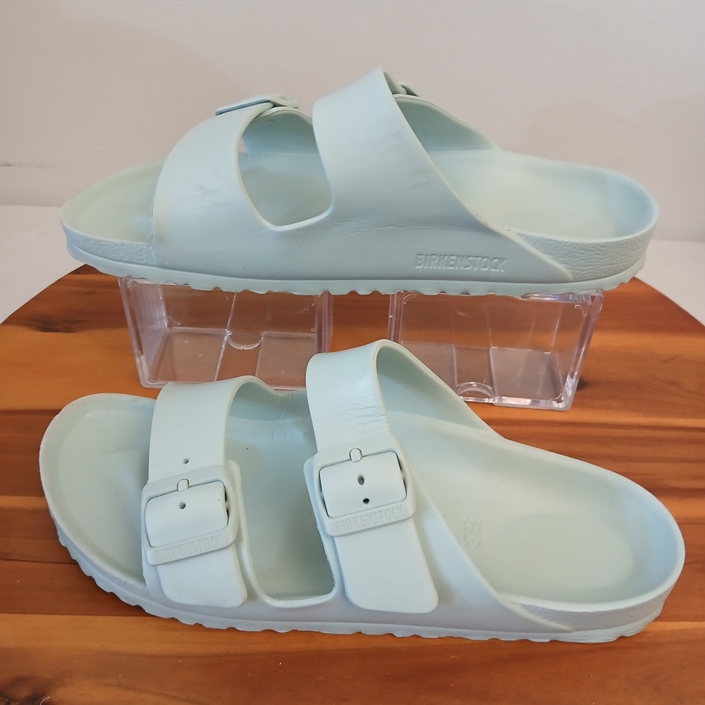 Birkenstock Arizona EVA Sandals in Pale Mint
